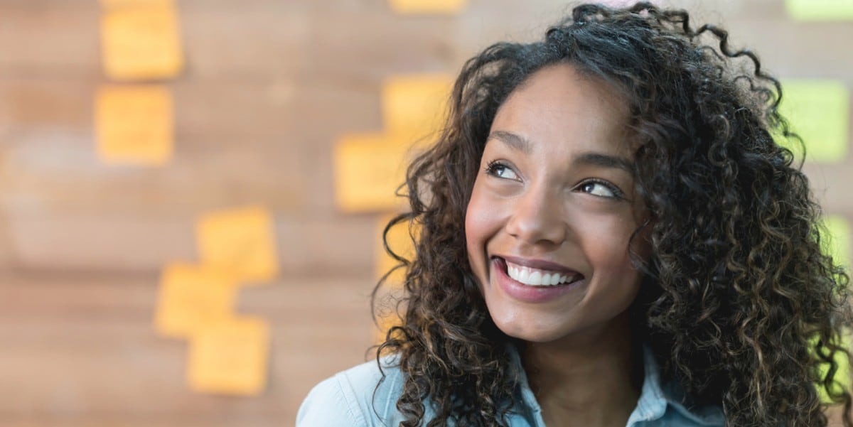 professional young woman smiling