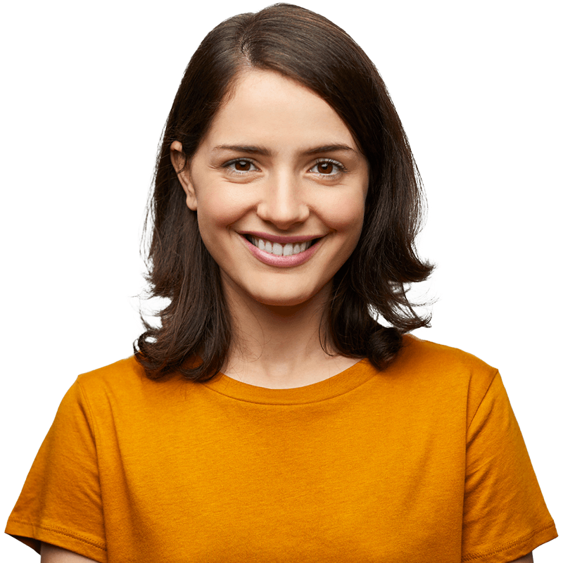 Woman smiling