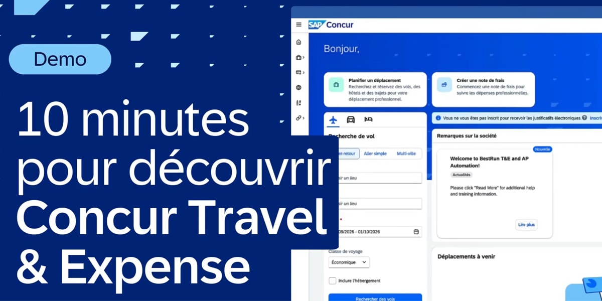 Image de la video de demonstration de Concur Travel & Expense 