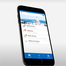 Smartphone avec solution de gestion des voyages d'affaires
