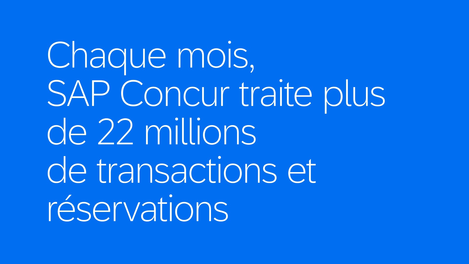 <span>Combien de transactions sont effectuées chaque mois via SAP Concur ?</span>
