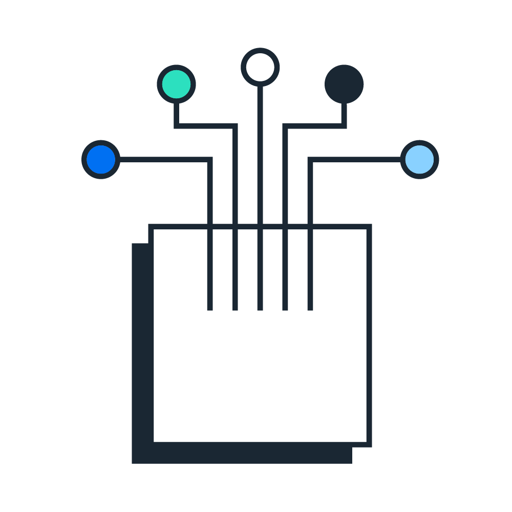 Square with spokes