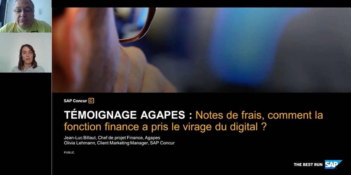 <span>Témoignage Agapes : Notes de frais, comment la fonction finance a pris le virage du digital</span>
